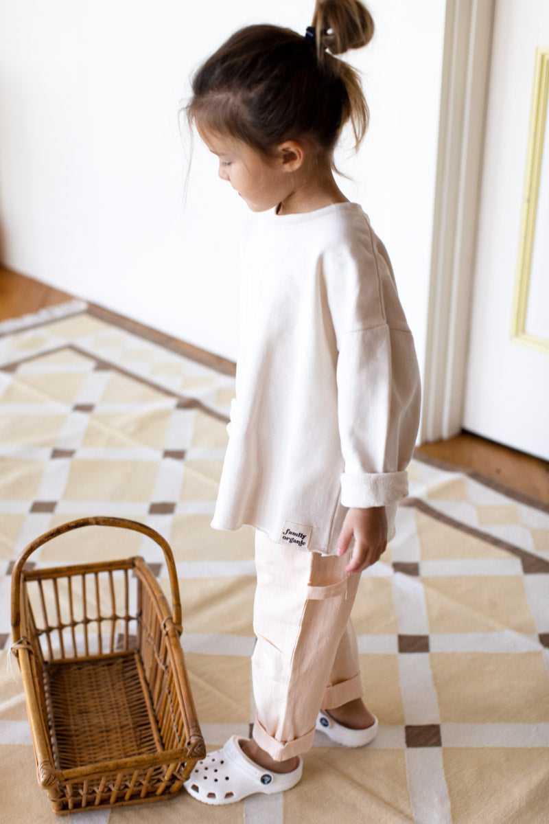 Family Sweatshirt Child - Ivory Organic