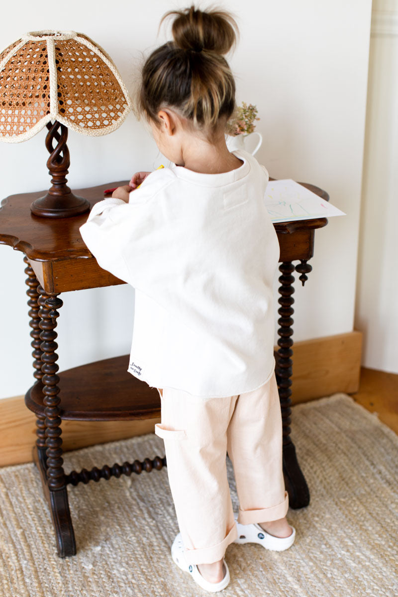 Family Sweatshirt Child - Ivory Organic