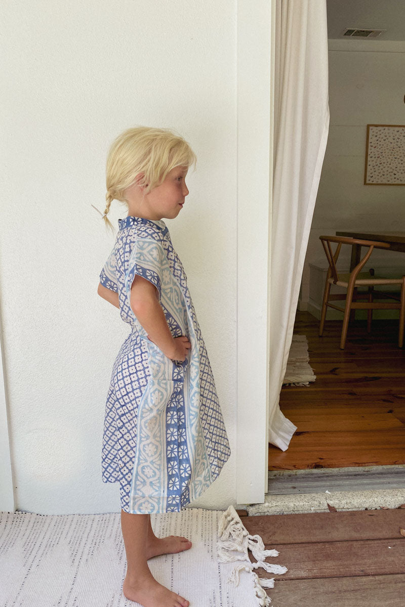 Little Fry Caftan - Daughters Blue Organic