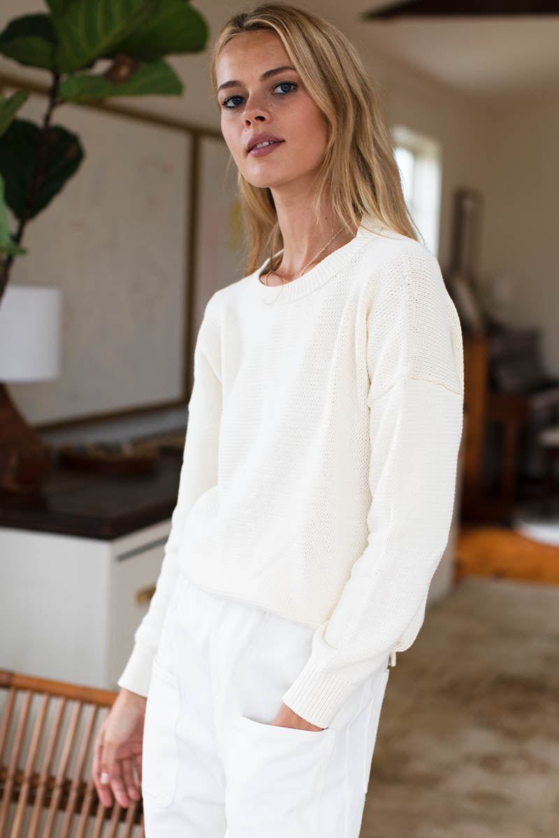 Carolyn Sweater - Ivory Organic