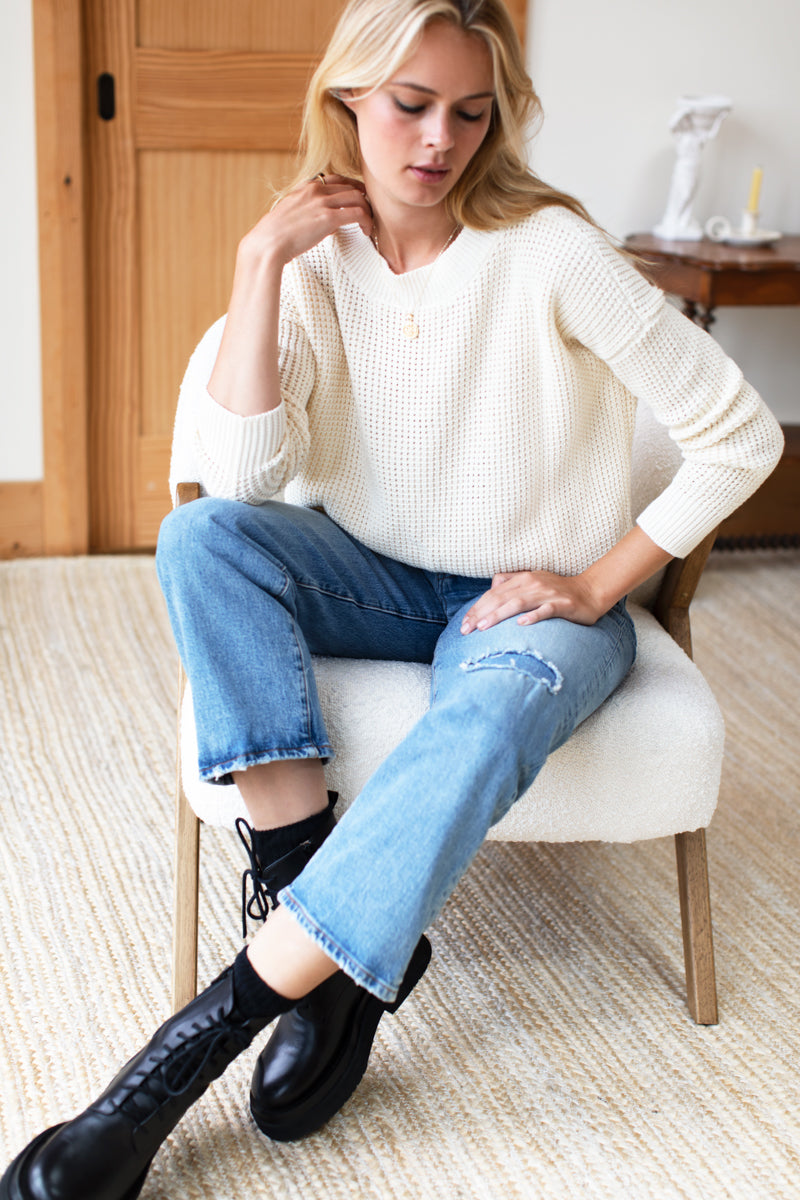 Daily Sweater - Ivory Organic