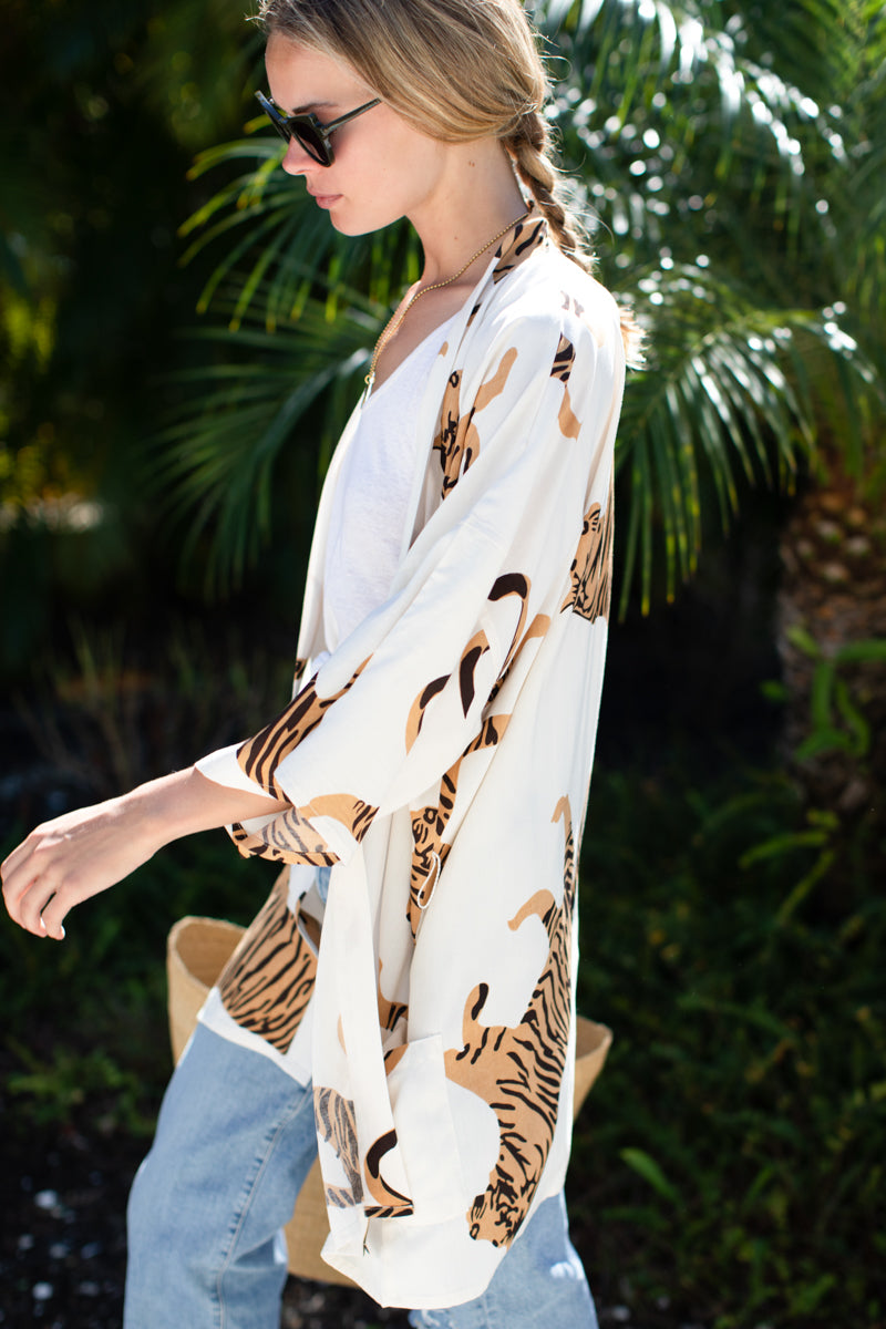 Fete Layering Top - Tigers Egret