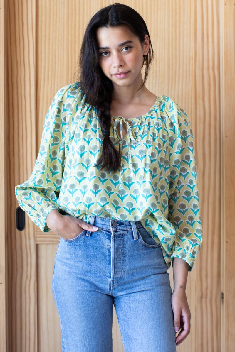 Lucy Blouse - Frances Celadon Organic