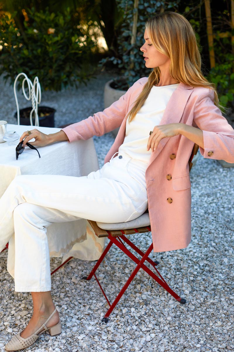 Lee Jacket - Venice Pink Linen