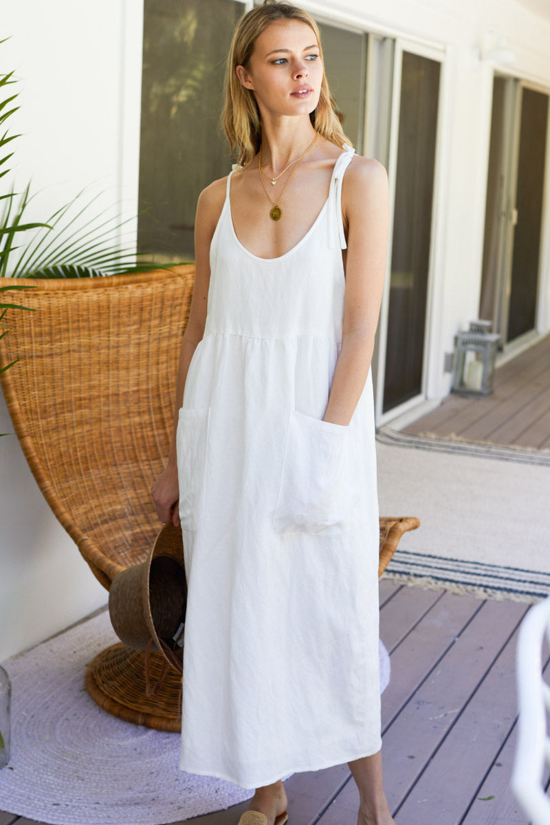 Livia Sundress - Salt Linen