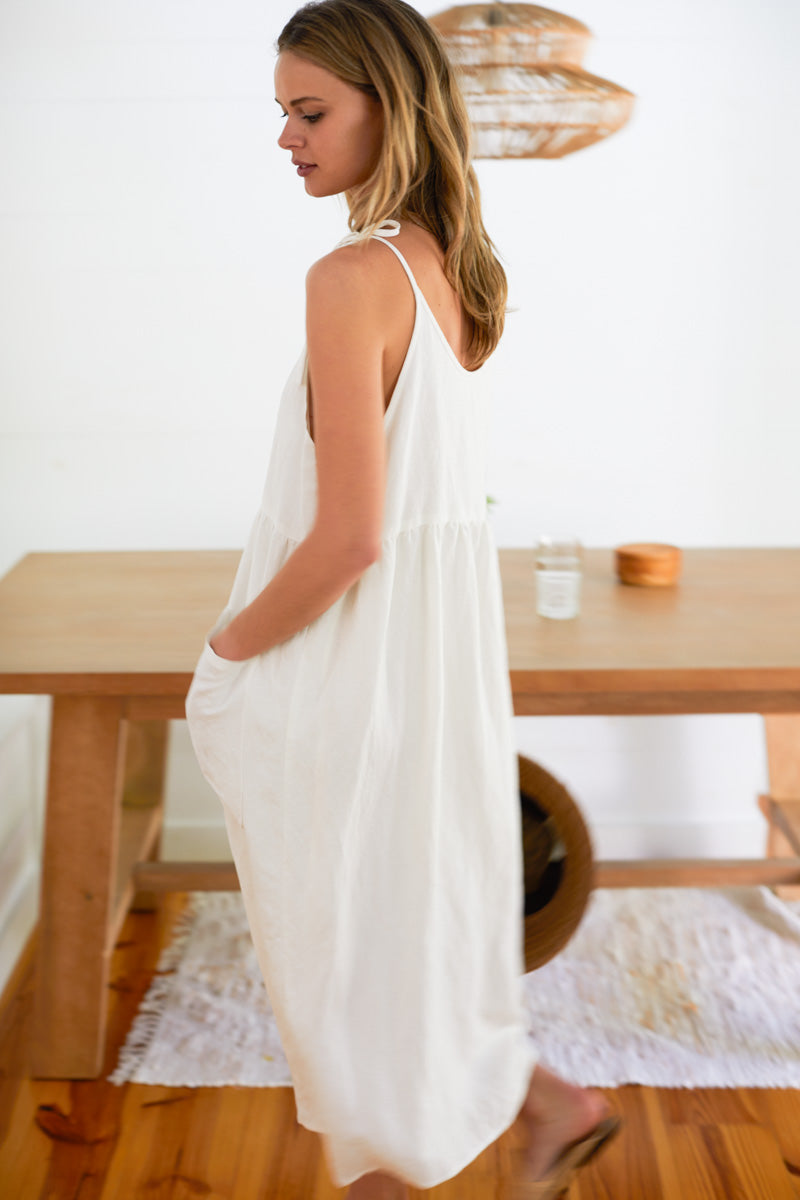 Livia Sundress - Salt Linen