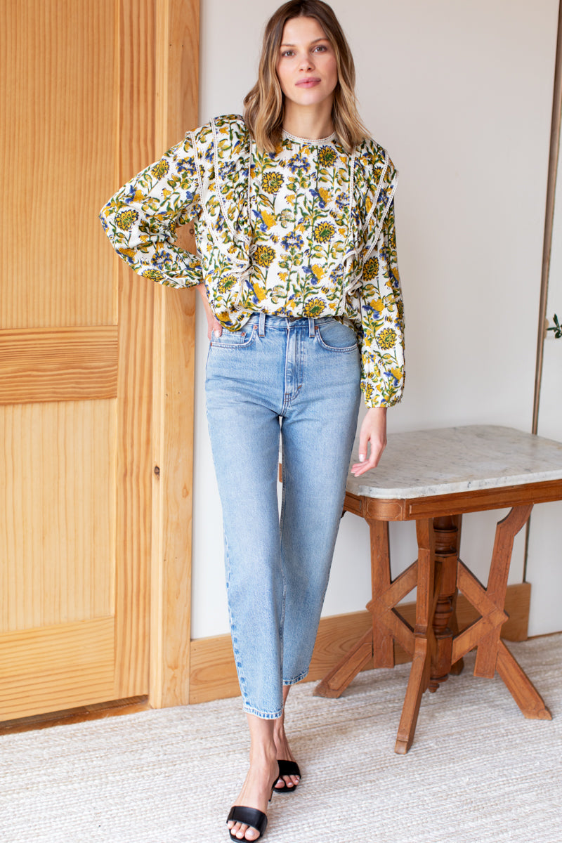 Filipa Blouse - Meadow Rue Satin