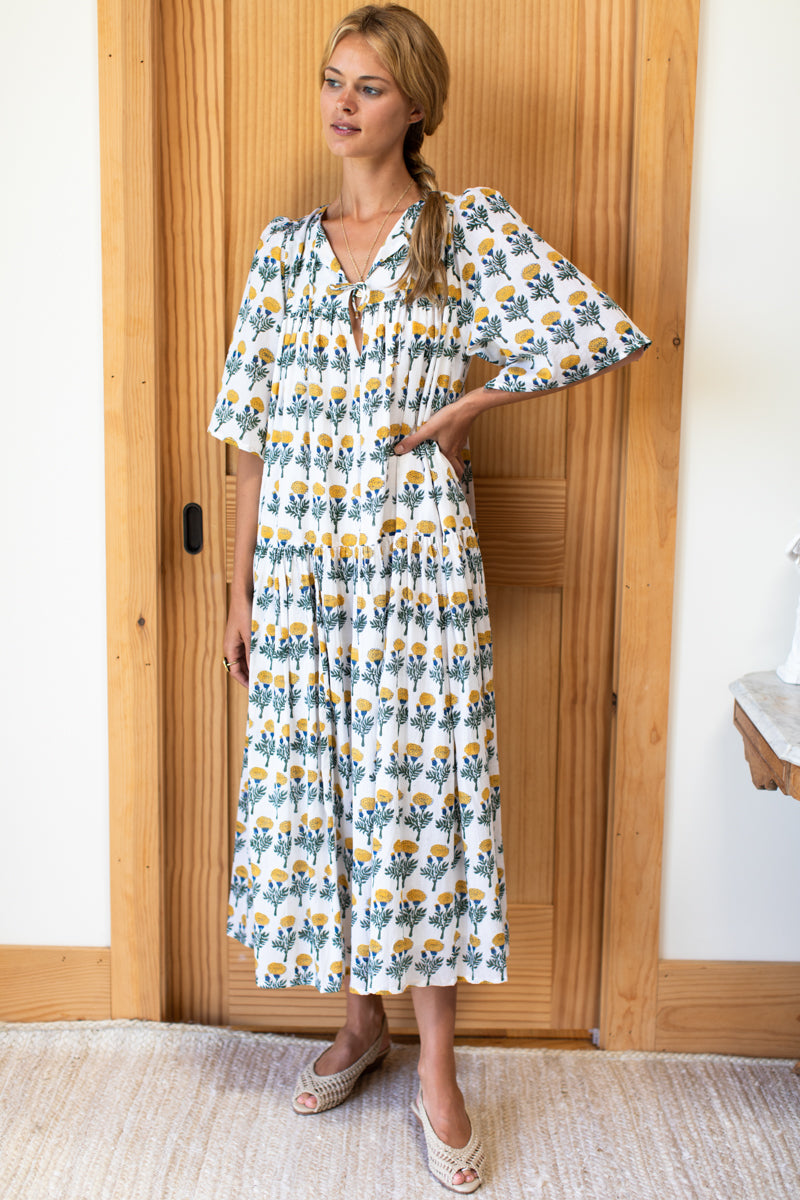 Isla Maxi Dress - Big Marigolds