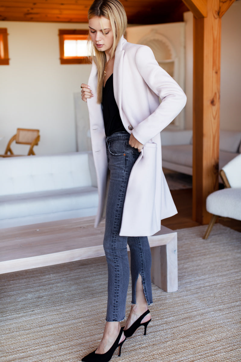 Tailored Coat - Fawn Wool Cashmere