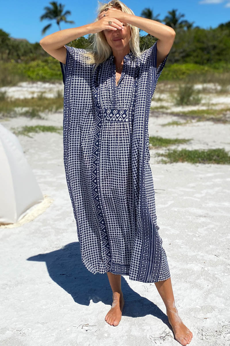 Emerson Caftan - Ink Organic