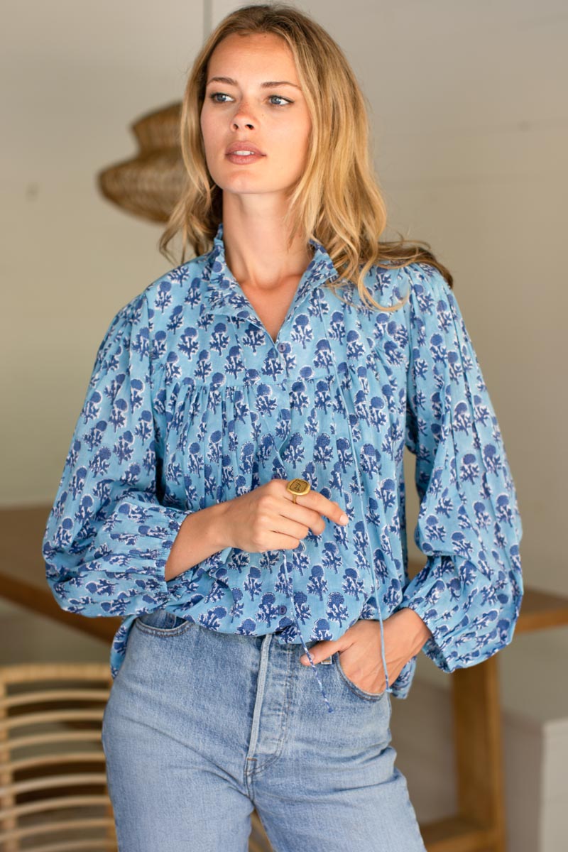 Emmaline Blouse - Little Marigolds Danube Organic - Emerson Fry