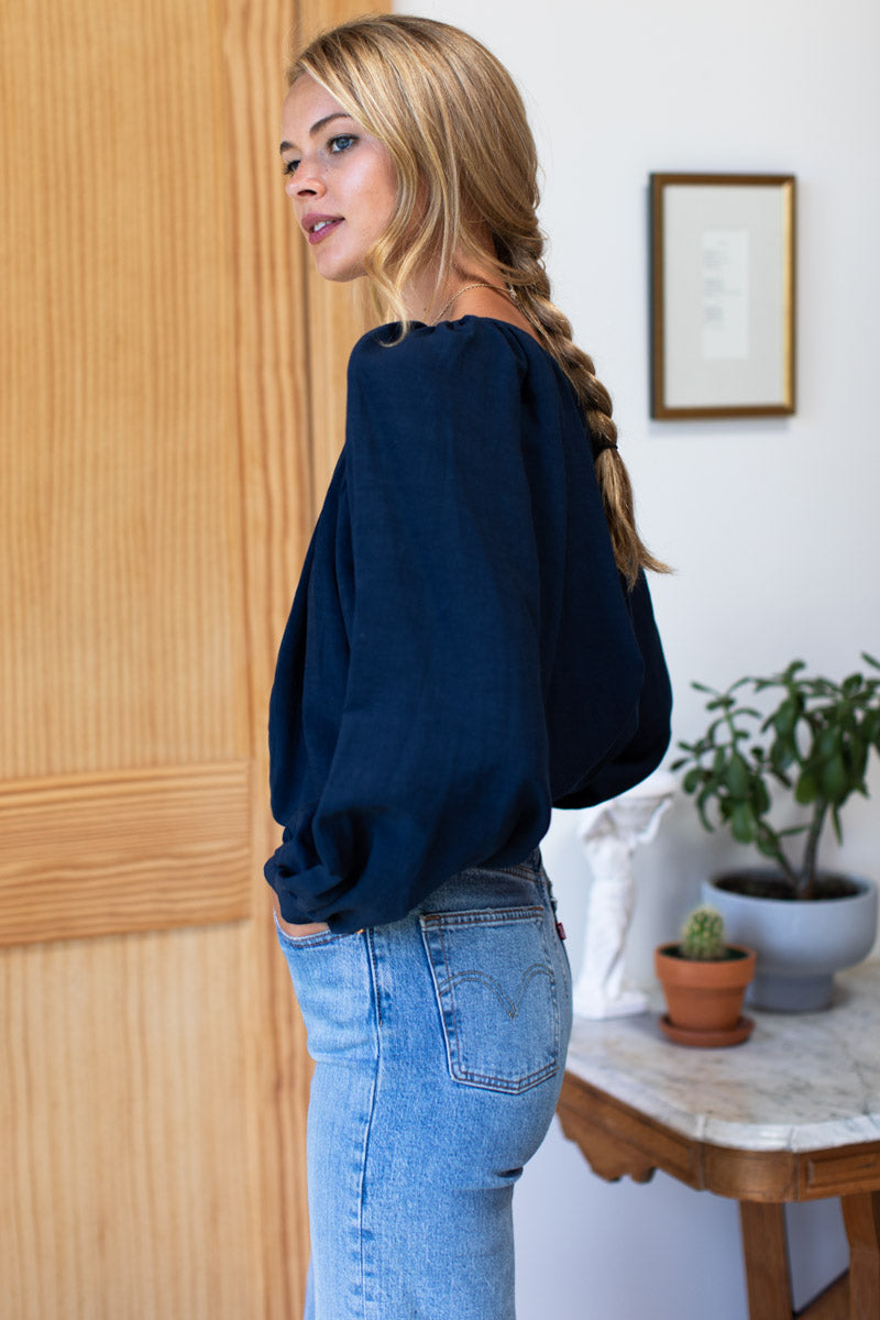 Frances Blouse - Maritime Linen