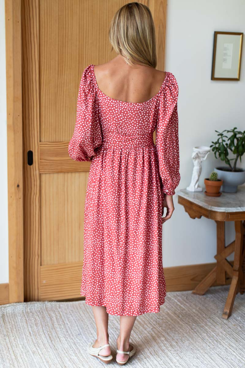 Hazel Dress - Painted Dot Spice