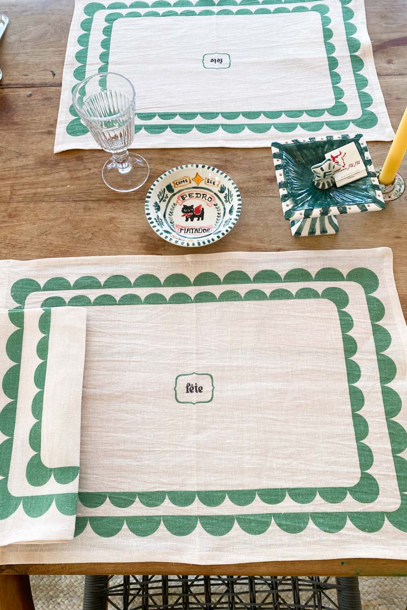 Fete Linen Placemat - Kashmir