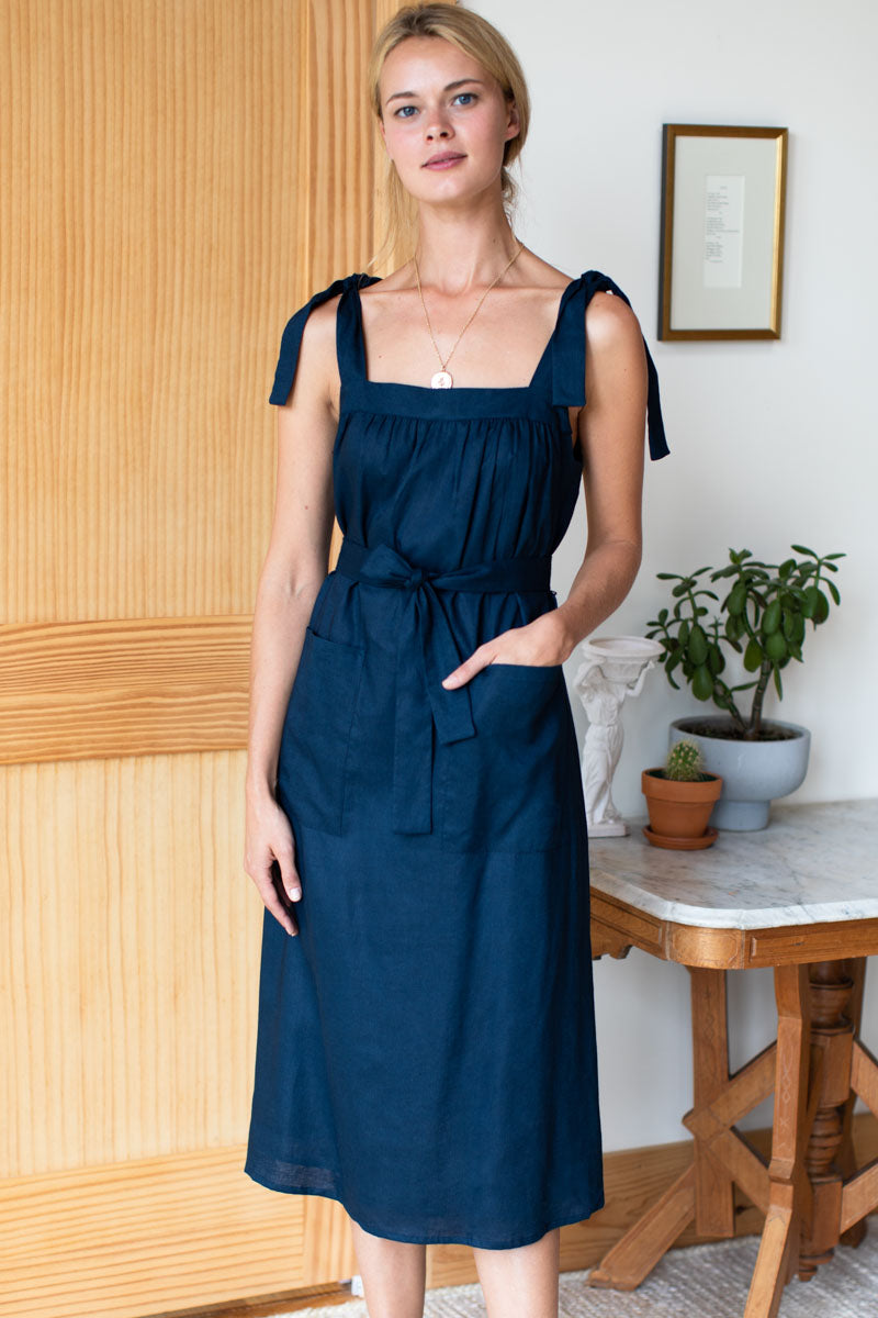 Izzy Long Dress - Maritime Blue