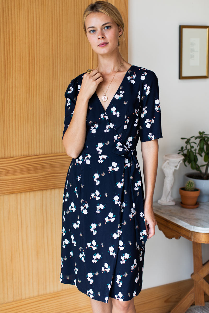 Jules Wrap dress - Butterfly Maritime