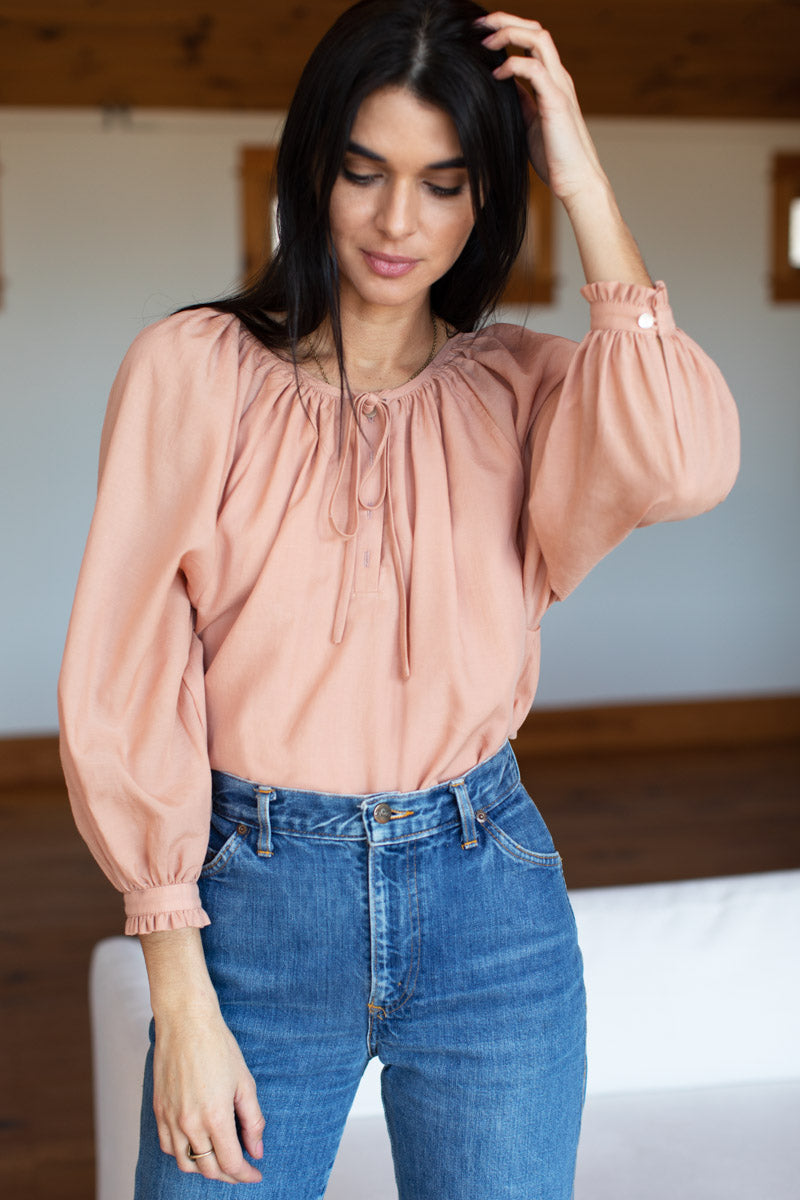 Lucy 2 Blouse - Ballet Pink