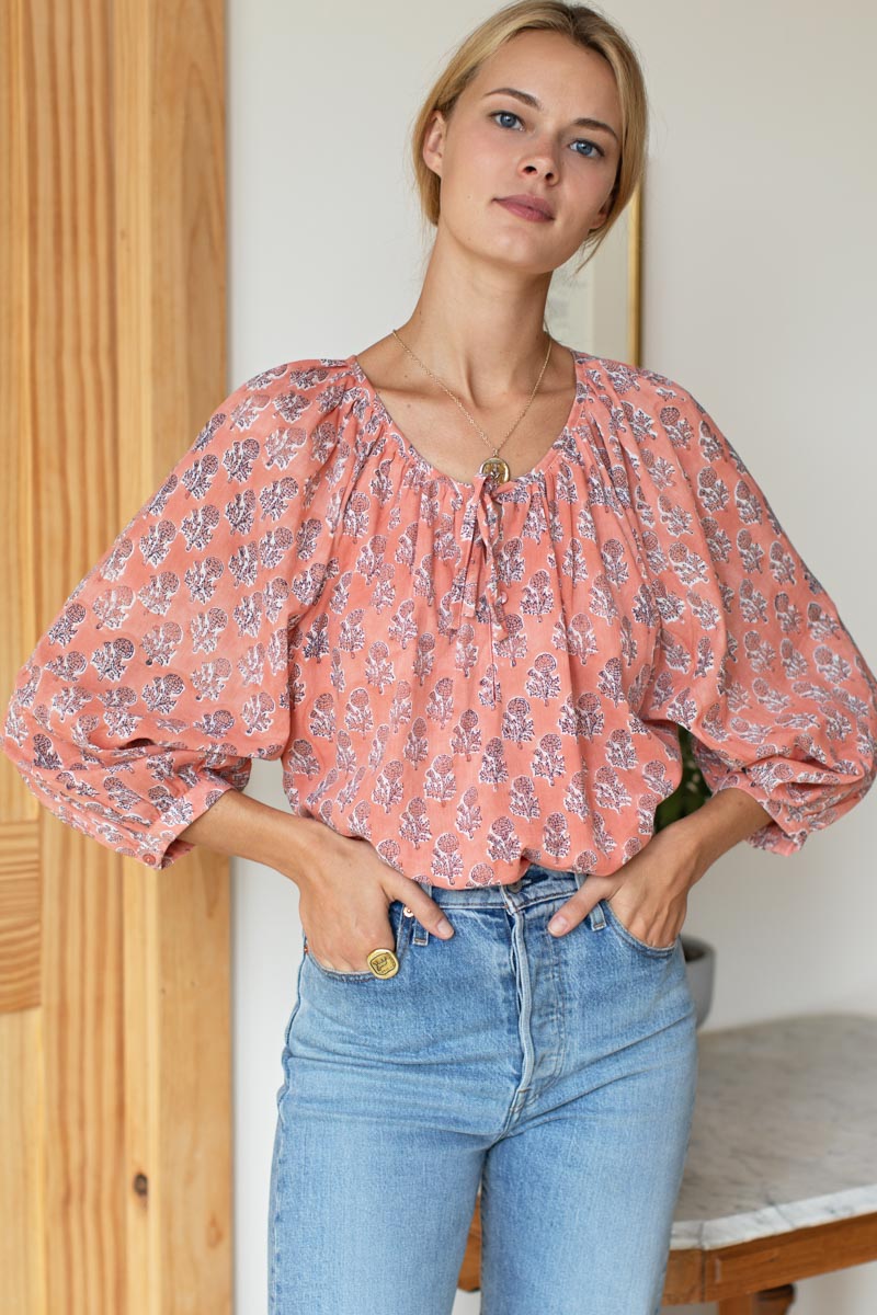 Lucy Blouse - Little Marigolds Apple Organic