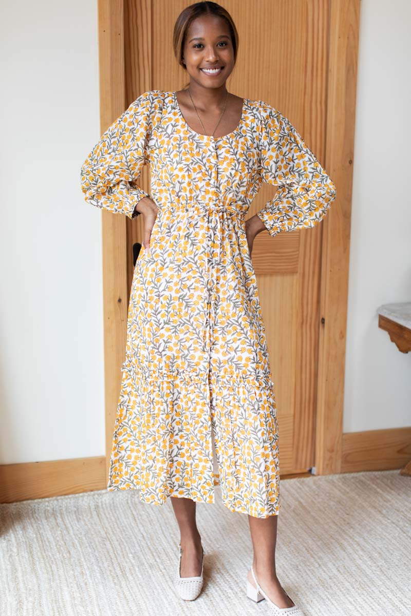 Lucy Long Sleeve Dress - Garden Sun Organic