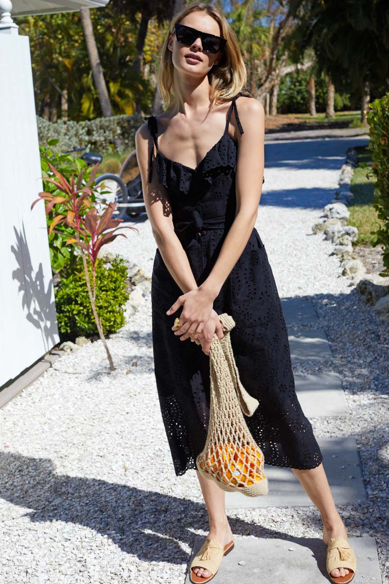 Meadow Sundress - Black Eyelet