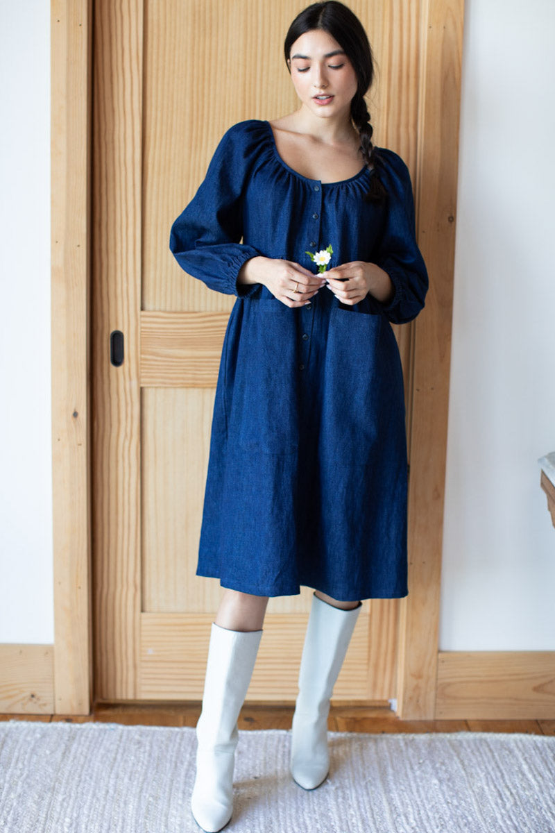 Denim Market Dress - Indigo