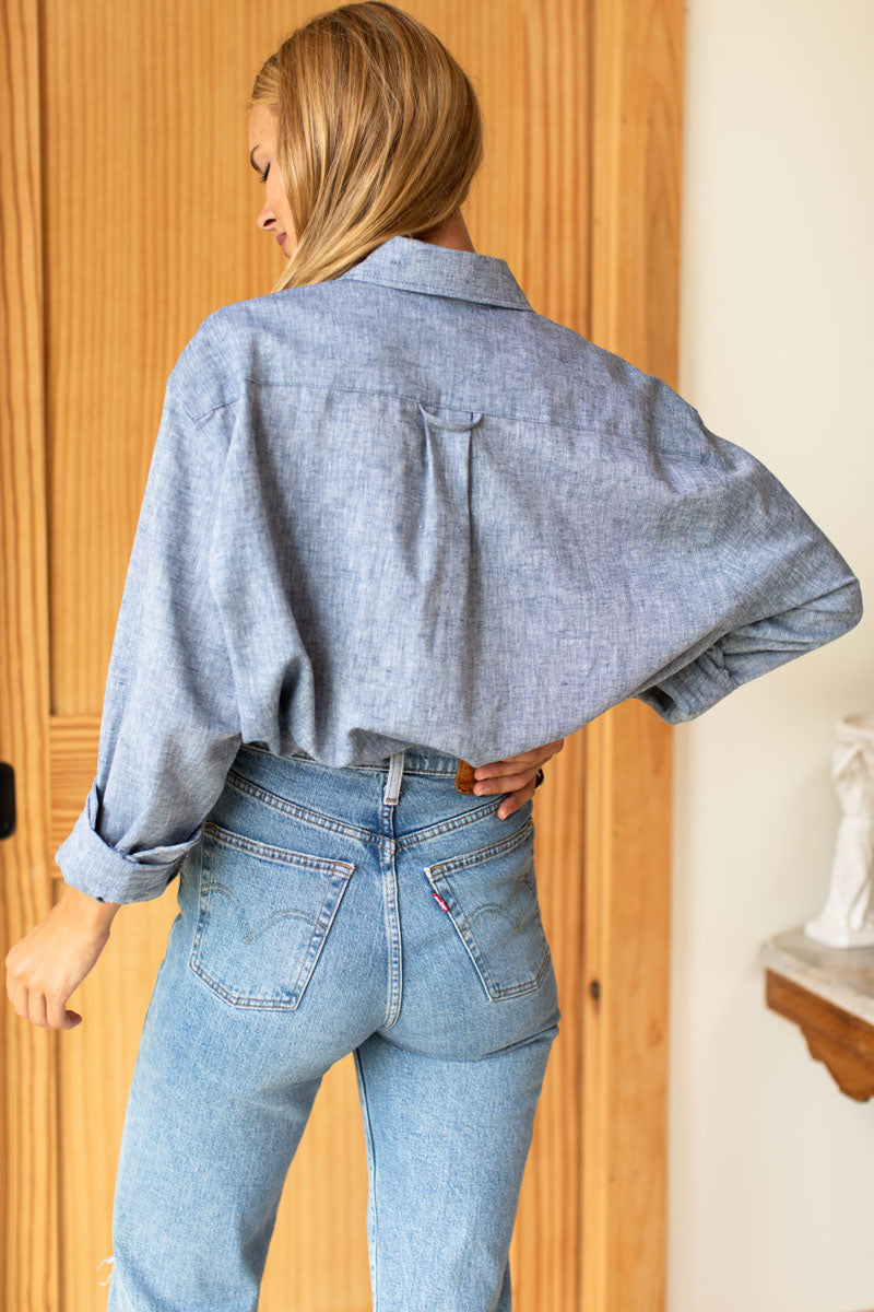 Ryan Shirt - Denim Hemp Organic