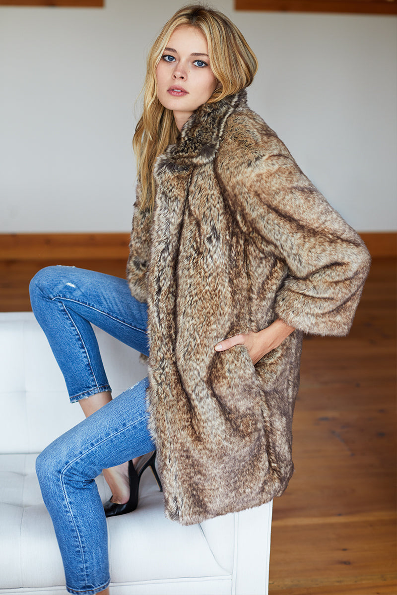 Big Faux Fur Coat