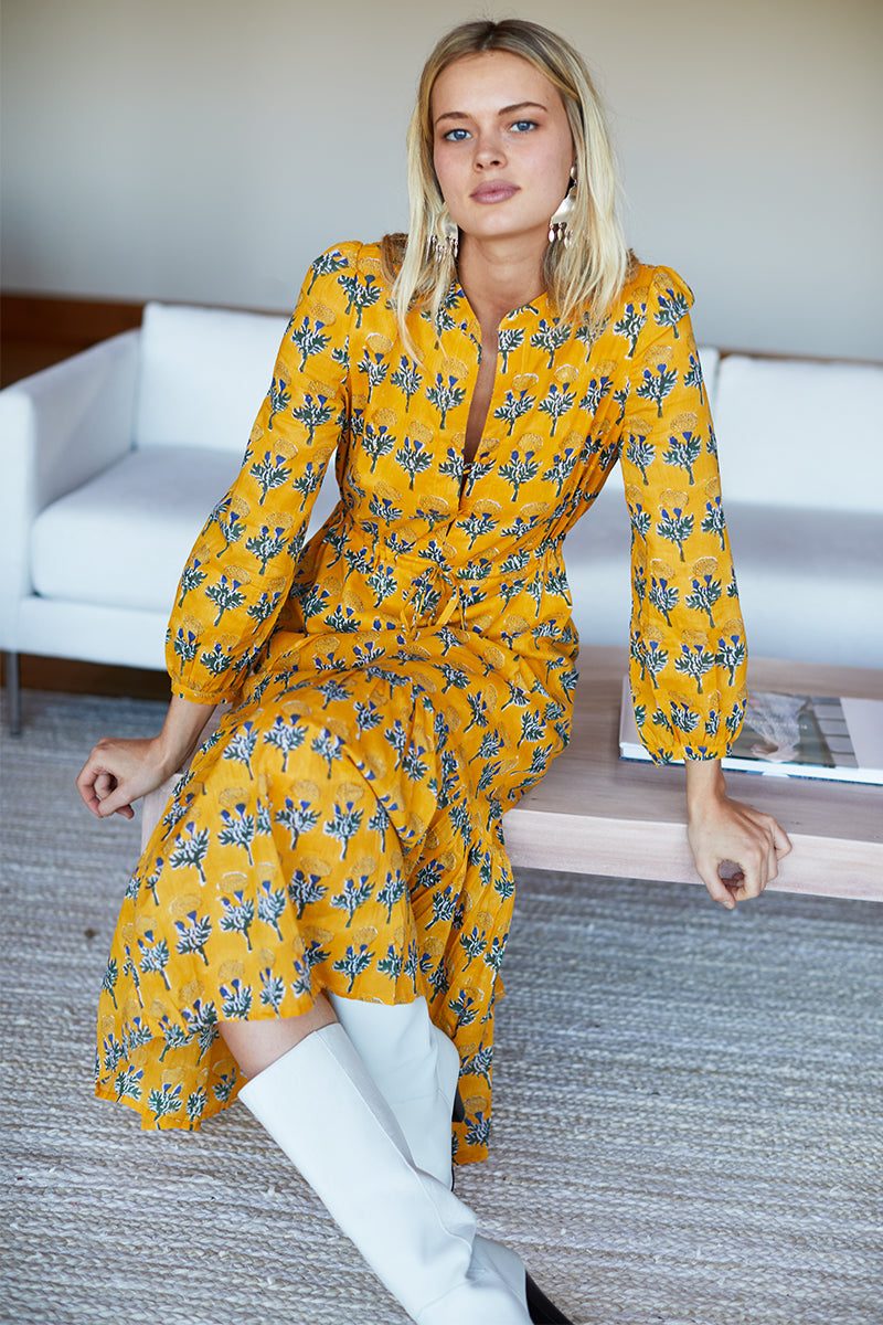 Frances Dress 2 - Marigolds Yellow - Emerson Fry