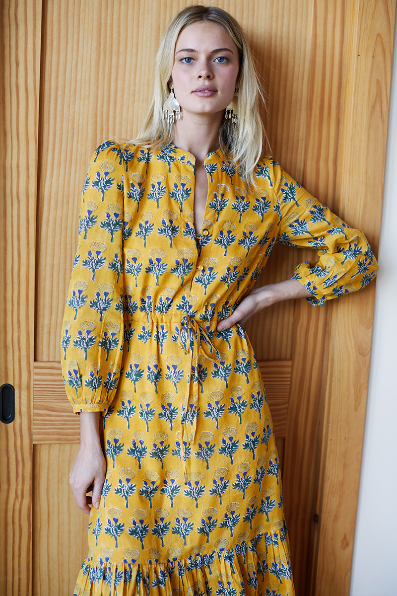 Frances Dress 2 - Marigolds Yellow Organic