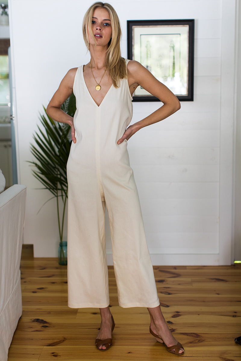 Babette Jumpsuit - Ivory