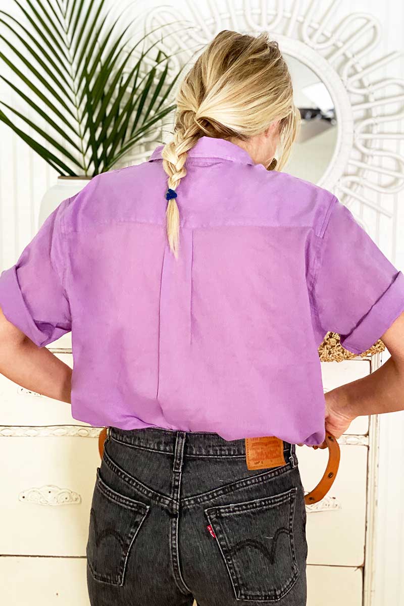 Boxy Shirt - Lavender Organic