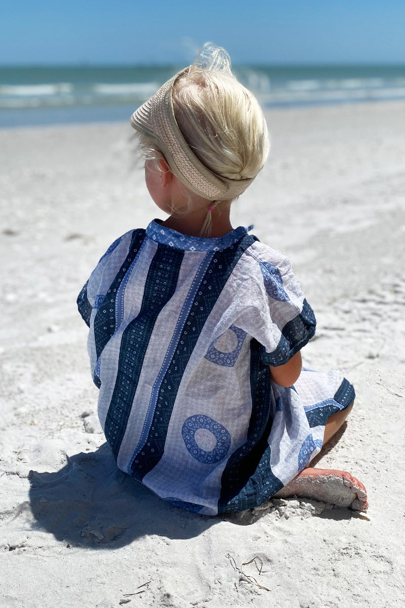 Little Fry Caftan - Cerulean Organic