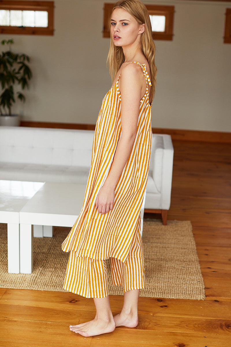 Bell Pant - Marigold Stripe