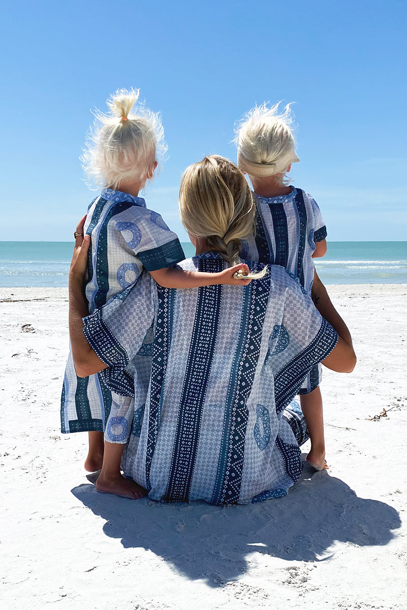 Small Fry Caftan - Cerulean Organic