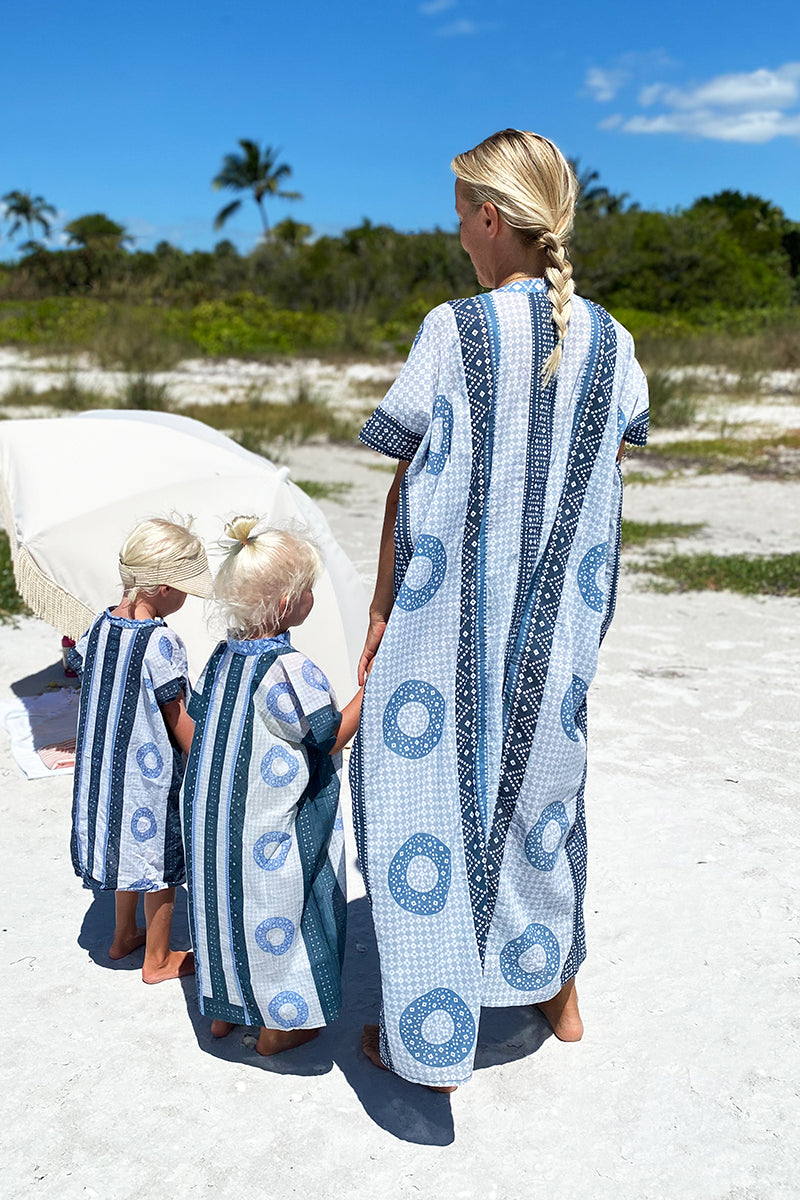 Small Fry Caftan - Cerulean Organic