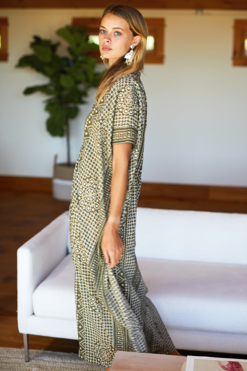 Emerson Caftan - Moss Organic