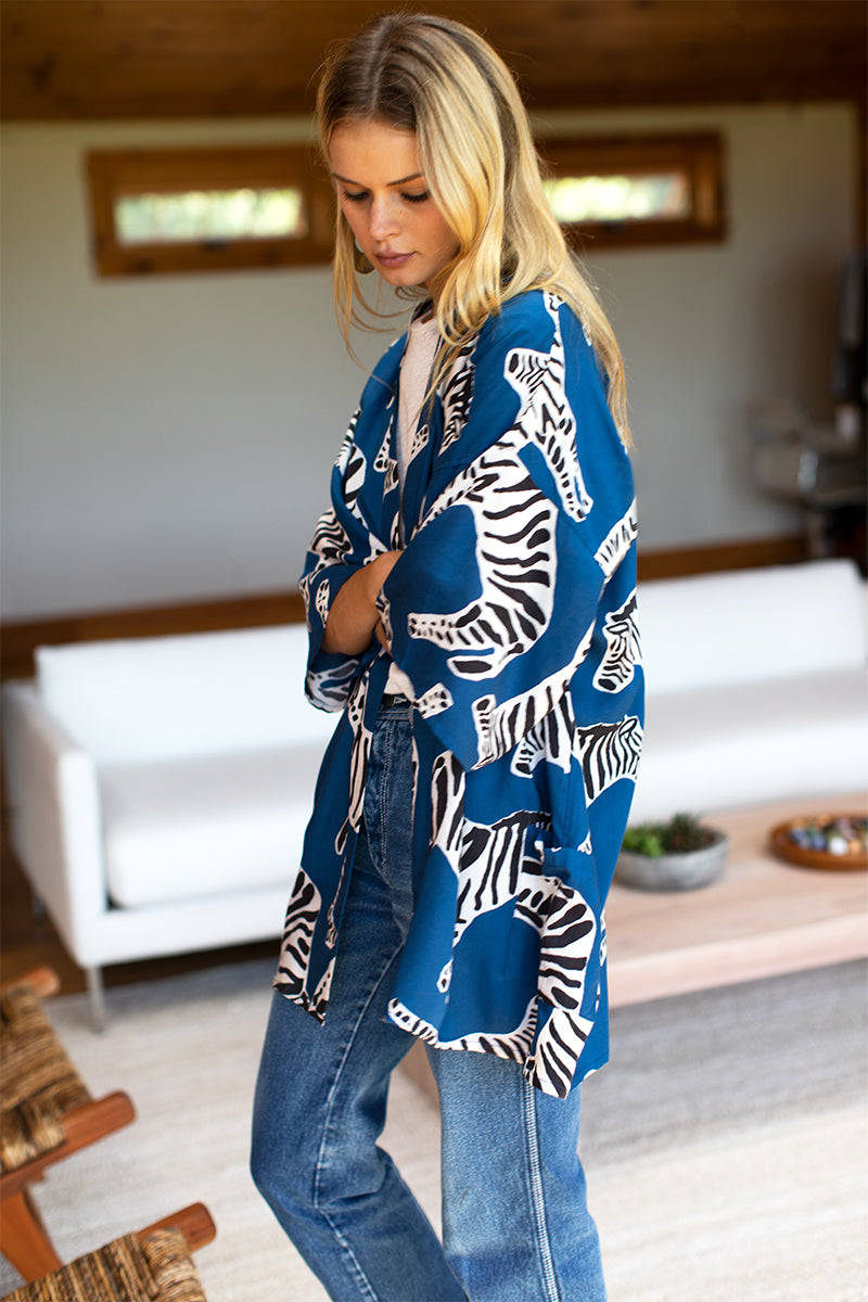 Fete Kimono - Zebra Lapis