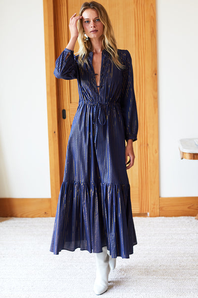 Frances Dress 2 - Maritime Lurex - Emerson Fry