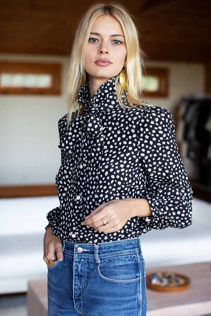 Frankie Blouse - Black Daisy - Emerson Fry