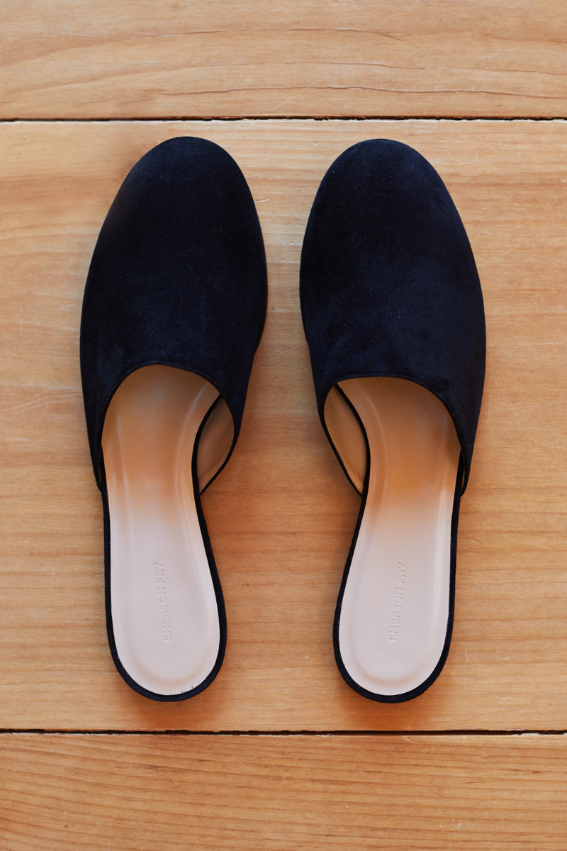 Emerson Slides - Black Suede