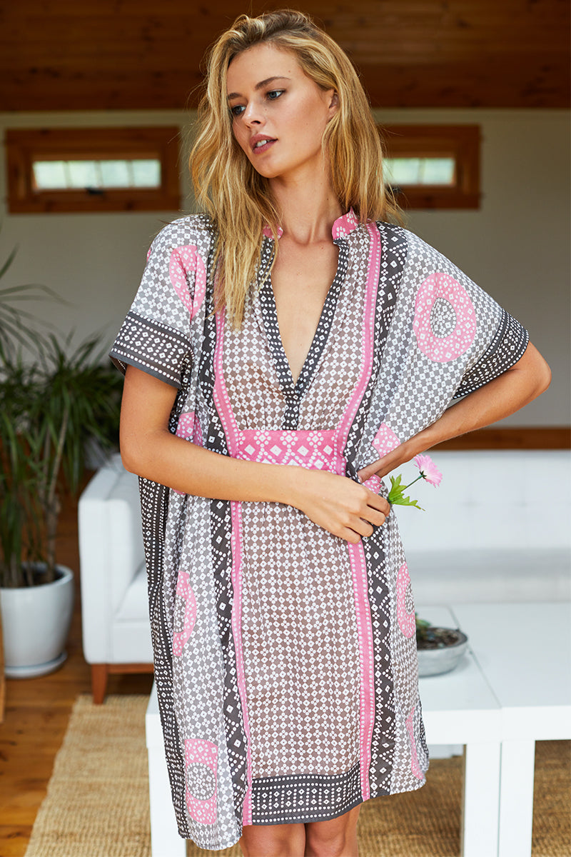 Emerson Short Caftan - Rhodolite Organic