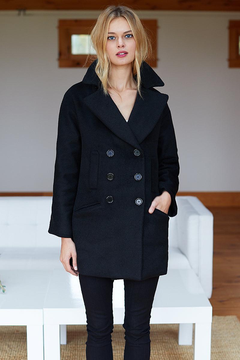 Major Peacoat - Black