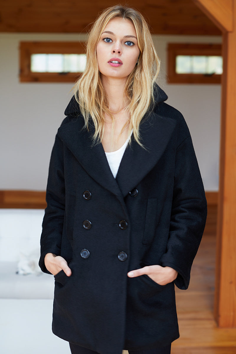 Major Peacoat - Black