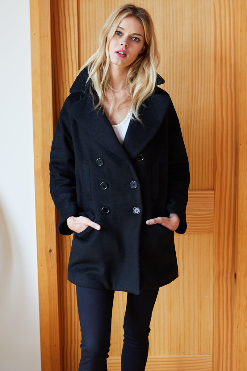 Major Peacoat - Black