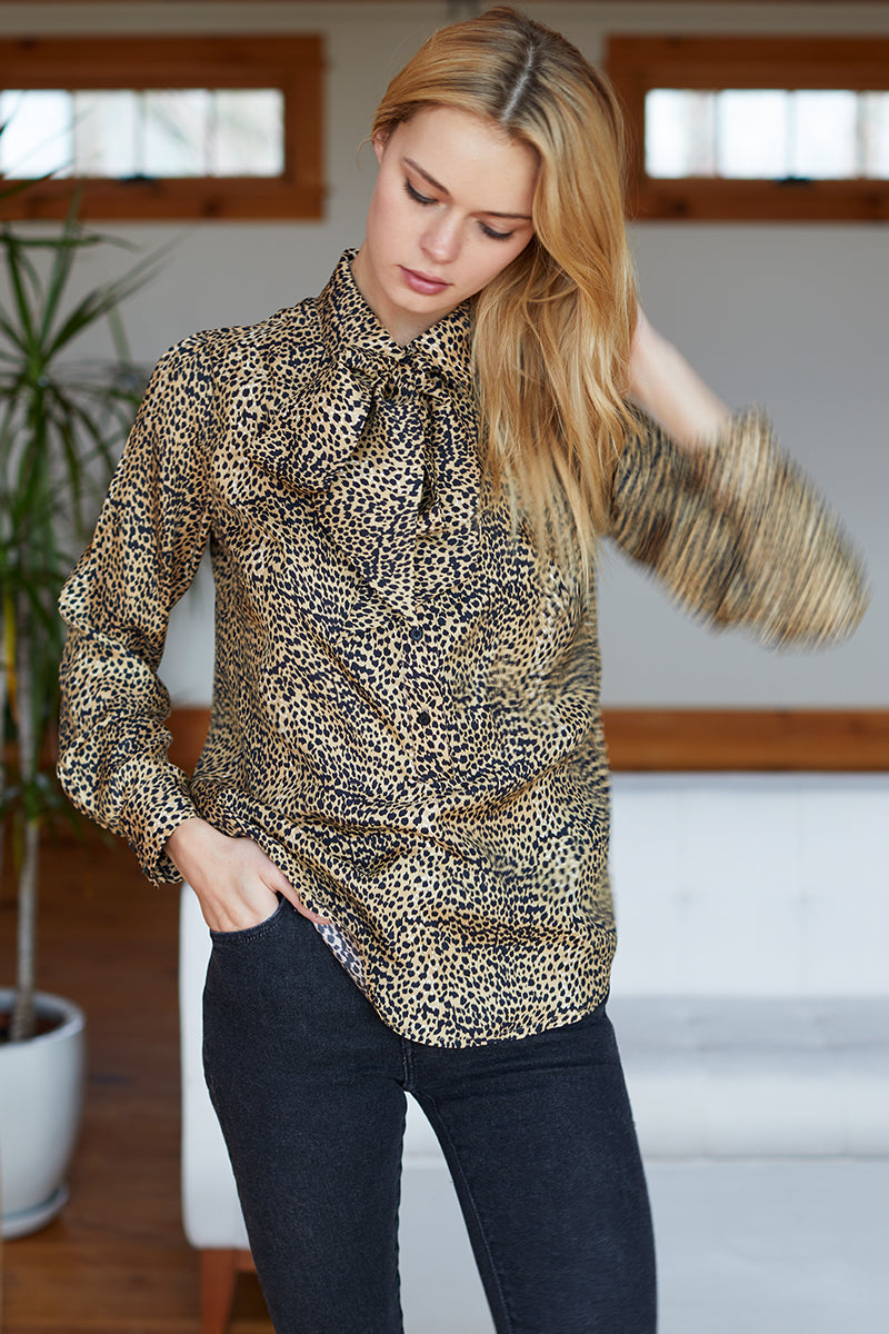 Ribbons Blouse - Little Cheetah