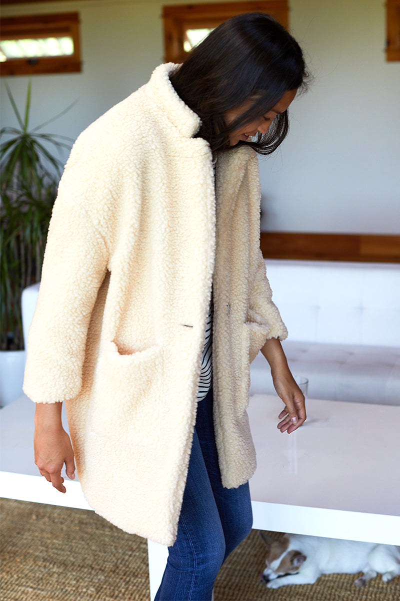 Teddy Bear Coat - Ivory