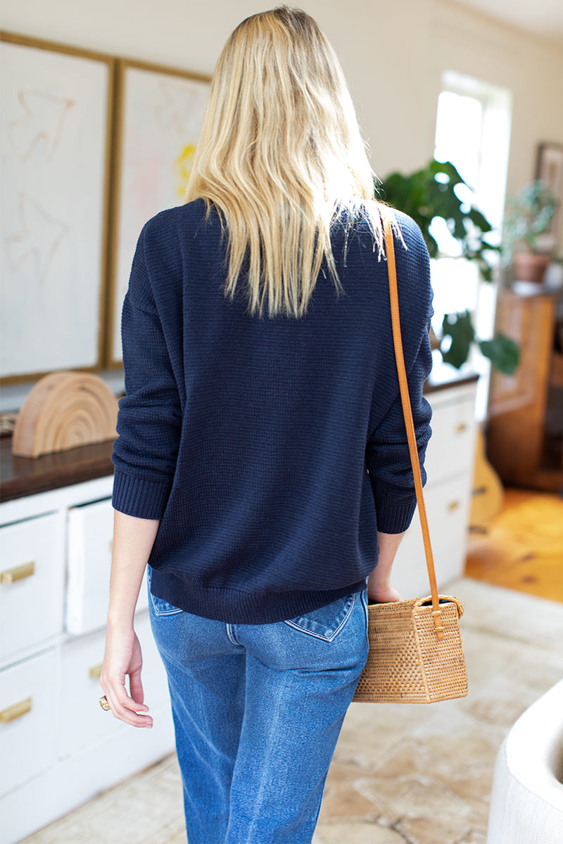 Carolyn Sweater - Navy Organic