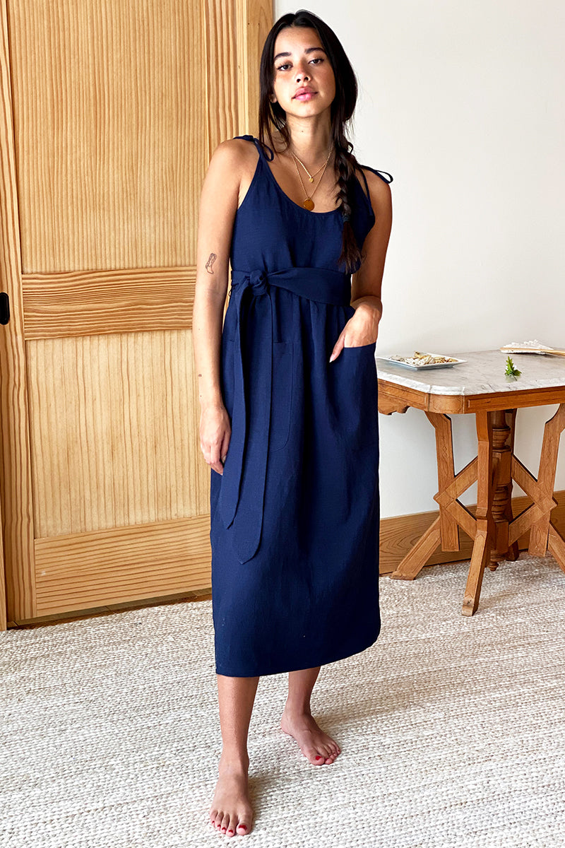 Livia Sundress - Maritime Linen