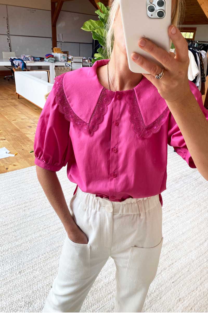 Petra Blouse - Aurora Pink