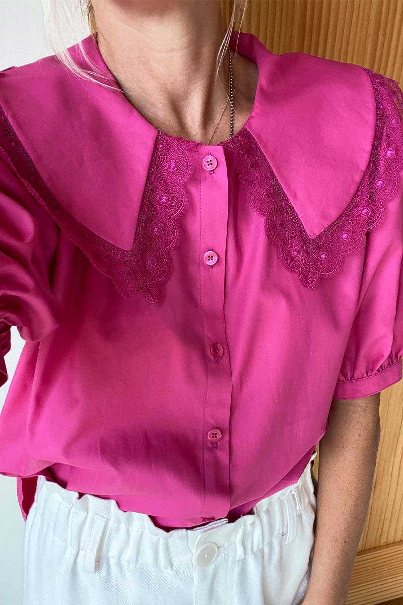 Petra Blouse - Aurora Pink